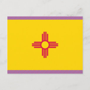 Flag New Mexico Postkarte
