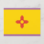 Flag New Mexico Postkarte (Vorderseite)