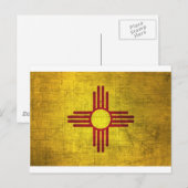 Flag New Mexico Postkarte (Vorne/Hinten)