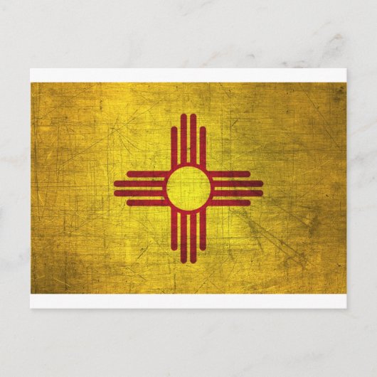 Flag New Mexico Postkarte (Vorderseite)