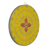 Flag New Mexico (US-Staat) Dartscheibe (Vorderseite Links)