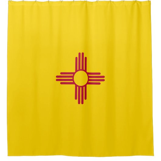 Flag New Mexico (US-Staat) Duschvorhang (Vorderseite)