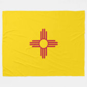 Flag New Mexico (US-Staat) Fleecedecke (Vorderseite (Horizontal))