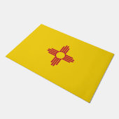 Flag New Mexico (US-Staat) Fußmatte (Schrägansicht)
