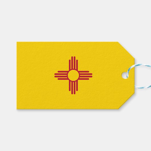 Flag New Mexico (US-Staat) Geschenkanhänger (Vorderseite (Horizontal))