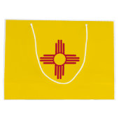 Flag New Mexico (US-Staat) Große Geschenktüte (Rückseite)