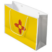 Flag New Mexico (US-Staat) Große Geschenktüte (Vorderseite Schrägansicht)