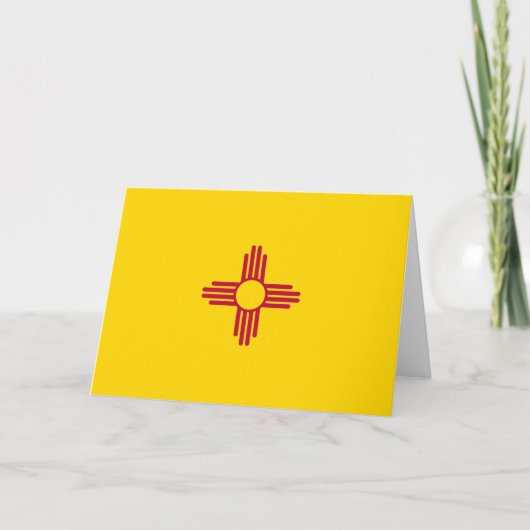 Flag New Mexico (US-Staat) Karte (Vorderseite)