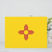 Flag New Mexico (US-Staat) Karte (Stehend Vorderseite)