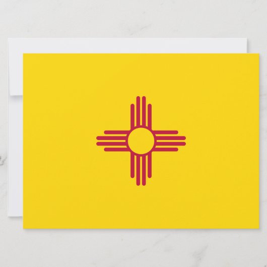 Flag New Mexico (US-Staat) Karte (Vorderseite)