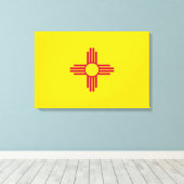 Flag New Mexico (US-Staat) Leinwanddruck (Insitu (Holzboden))