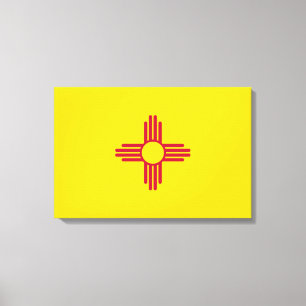 Flag New Mexico (US-Staat) Leinwanddruck