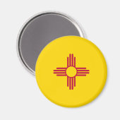 Flag New Mexico (US-Staat) Magnet (Vorderseite/Rückseite)