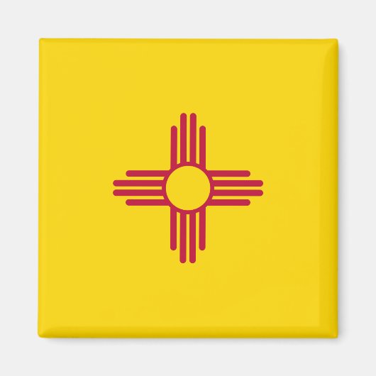 Flag New Mexico (US-Staat) Magnet (Vorne)