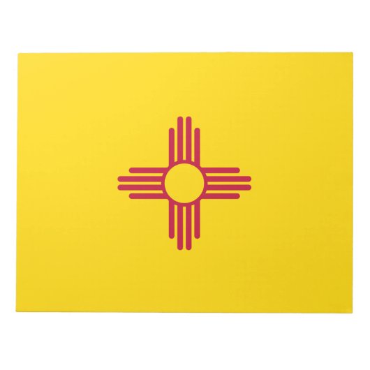 Flag New Mexico (US-Staat) Notizblock (Vorderseite)
