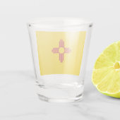 Flag New Mexico (US-Staat) Schnapsglas (Rückseite)