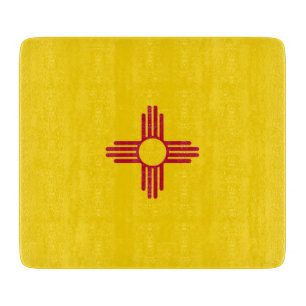 Flag New Mexico (US-Staat) Schneidebrett