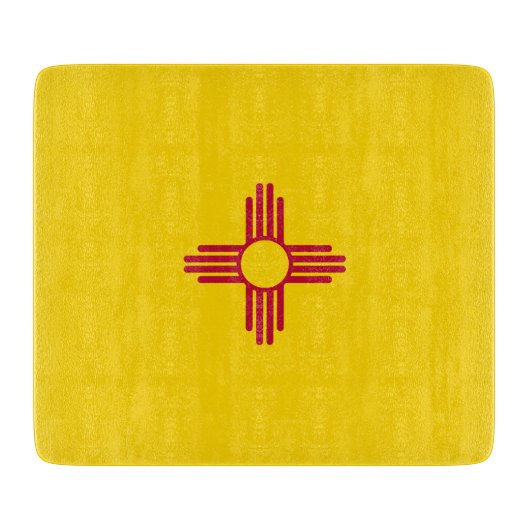 Flag New Mexico (US-Staat) Schneidebrett (Vorderseite)