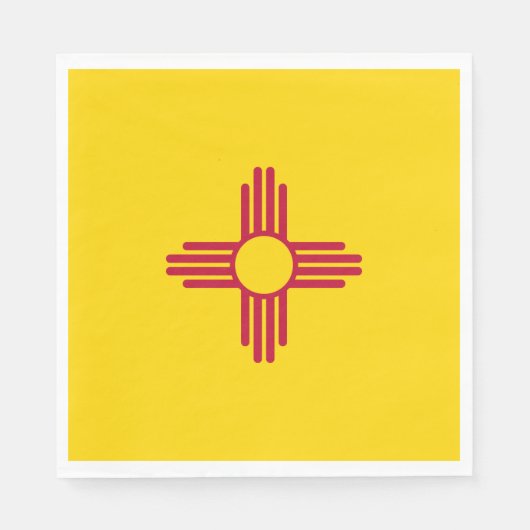 Flag New Mexico (US-Staat) Serviette (Vorderseite)