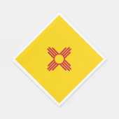 Flag New Mexico (US-Staat) Serviette (Ecke)