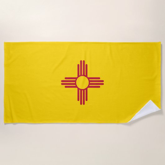 Flag New Mexico (US-Staat) Strandtuch (Vorderseite)
