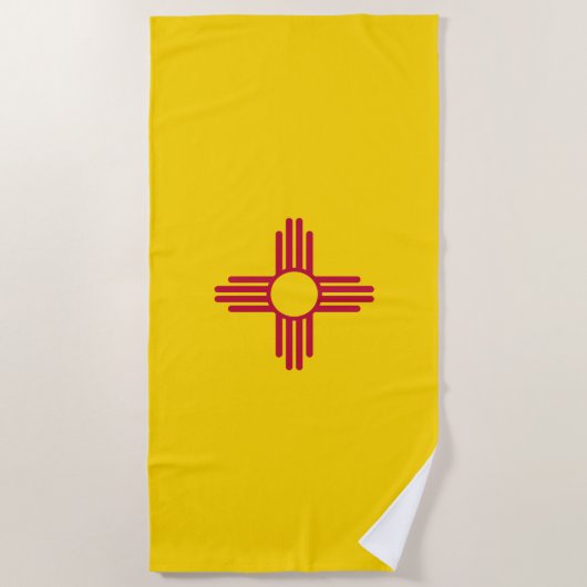Flag New Mexico (US-Staat) Strandtuch (Vorderseite)