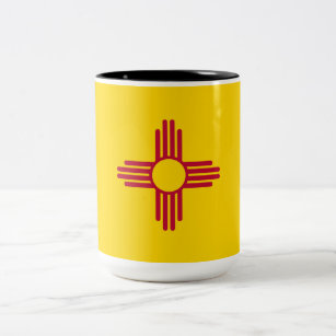 Flag New Mexico (US-Staat) Zweifarbige Tasse