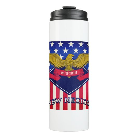 Flag New Mexico USA Thermosbecher (Vorderseite)