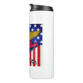 Flag New Mexico USA Thermosbecher (Nach rechts gedreht)