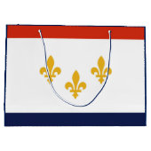 Flag New Orleans Geschenktasche Große Geschenktüte (Rückseite)