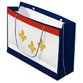 Flag New Orleans Geschenktasche Große Geschenktüte (Vorderseite Schrägansicht)