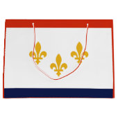 Flag New Orleans, Louisiana große Geschenktasche Geschenktüte (Vorderseite)