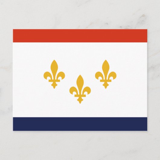 Flag New Orleans, Louisiana Postcard Postkarte (Vorderseite)