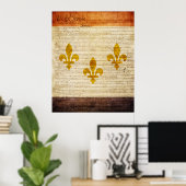 Flag New Orleans Poster (Heimbüro)