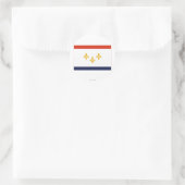 Flag New Orleans Runder Aufkleber (Tasche)