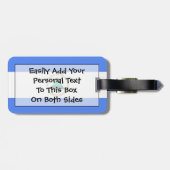 Flag Nicaragua Easy ID Personal Gepäckanhänger (Rückseite horizontal)