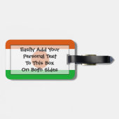 Flag Niger Easy ID Personal Gepäckanhänger (Rückseite horizontal)