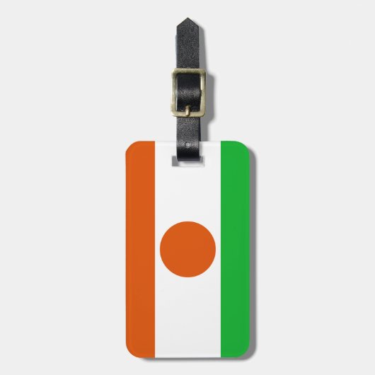 Flag Niger Easy ID Personal Gepäckanhänger (Vorderseite vertikal)