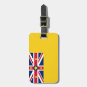 Flag Niue Gepäckmarke mit Lederband Gepäckanhänger (Vorderseite vertikal)