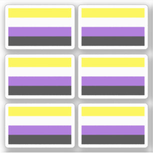 Flag "Non-Binary Pride" Aufkleber