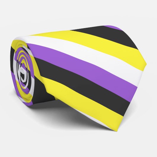 Flag "Non-Binary Pride" Krawatte (Gerollt)