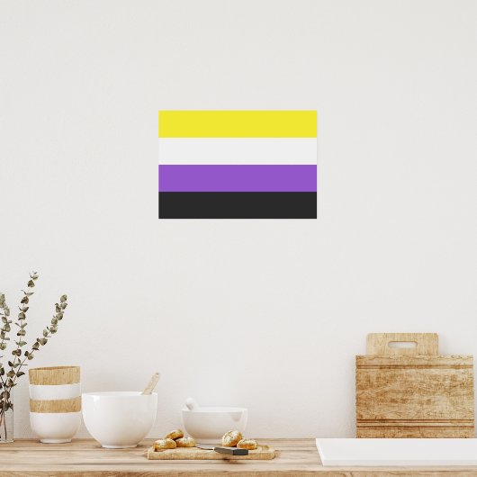 Flag "Non-Binary Pride" Poster (Küche)