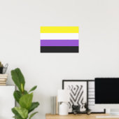 Flag "Non-Binary Pride" Poster (Heimbüro)