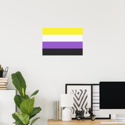 Flag "Non-Binary Pride" Poster (Heimbüro)