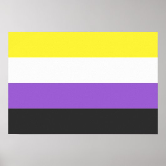 Flag "Non-Binary Pride" Poster (Vorne)