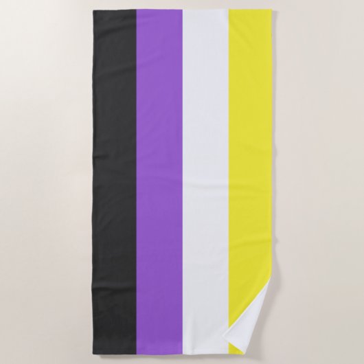 Flag "Non-Binary Pride" Strandtuch (Vorderseite)
