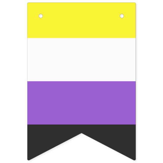 Flag "Non-Binary Pride" Wimpelkette (Erste Fahne)
