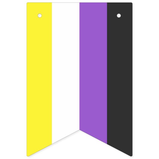 Flag "NonBinary/Enby Pride" Wimpelkette (Dritte Fahne)