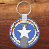 Flag Nord-Mariana Schlüsselanhänger (Vorderseite)