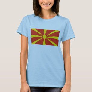 Flag Nordmakedonien x Karte T - Shirt